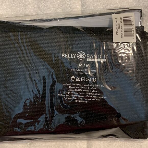 Belly Bandit Size Medium black maternity support belt with hot/cold gel pack - Picture 3 of 8
